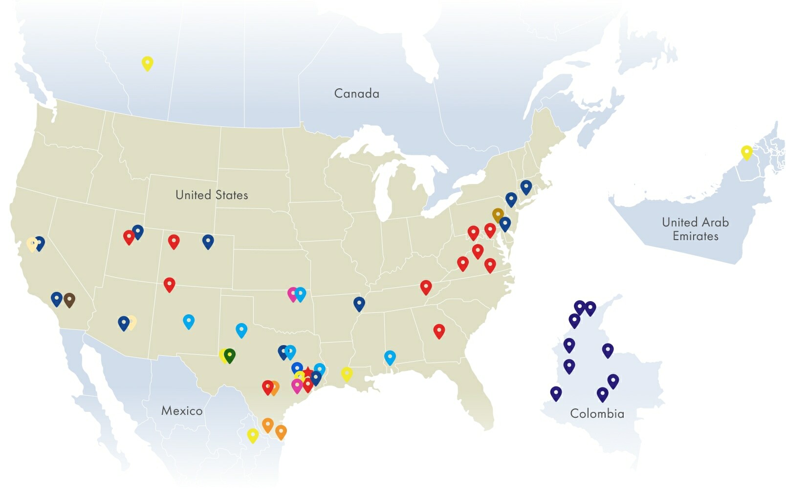 map of triple s and brand locations